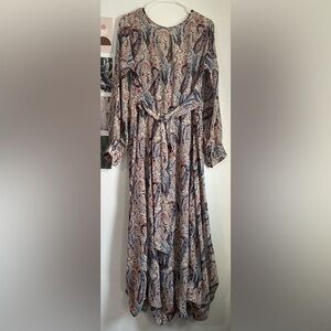 Paisley Print Maxi Dress